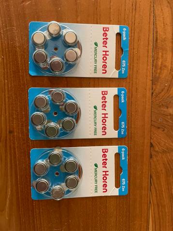 Nieuw 3 verpakkingen batterijen gehoorapparaat PR44 1.45V