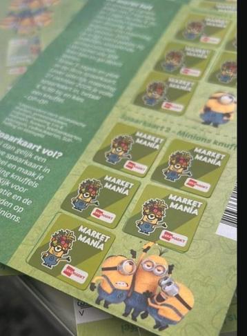 Minions Dekamarkt zegels GRATIS voor de knuffels