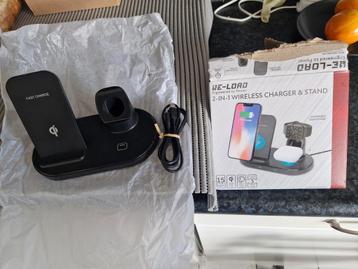 2 in 1 draadloos oplaadstation