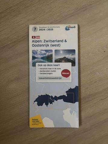 GRATIS routekaart Oostenrijk, Zwitserland, Duitsland
