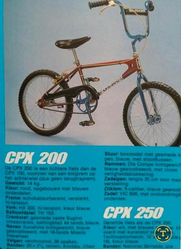 Gezocht : Peugeot cpx 200 bouwjaar 1980 oldschool bmx