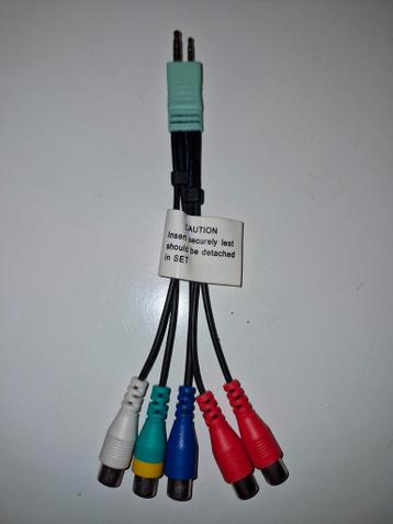 Component Kabel met Audio - Gebruikt