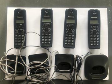 GRATIS  4 Panasonic KX-TG1611NL draadloze DECT telefoons
