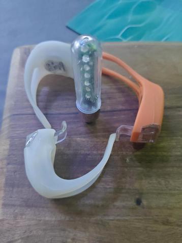 Fietsverlichting 3 stuks + 1 spaakverlichting - Gratis!