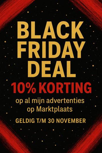 Black Friday-actie! 10% korting
