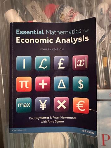 Essential Mathematics for Economic Analysis