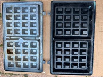 Tefal losse bak platen: tosti en wafel