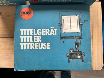 Rowi Titelapparaat incl titelrol en verlichting.