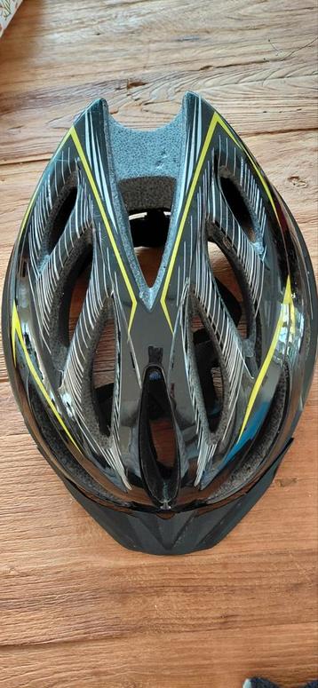 Mountainbike helm - Zwart/Geel maat M/L
