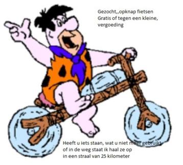 Gezocht  opknap fietsen gratis, of tegen kleine vergoeding