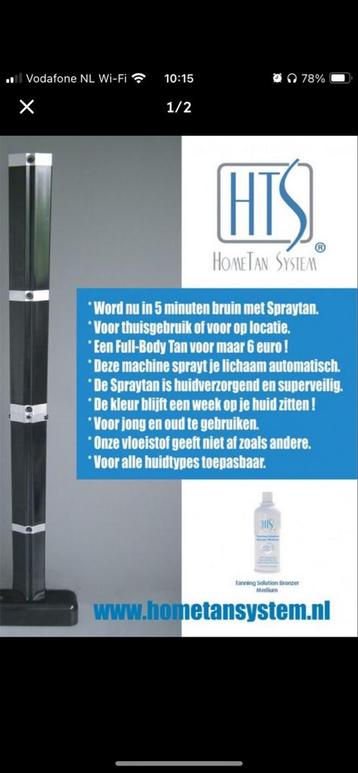 HTS Home Tan System - Spray Tan voor Thuis