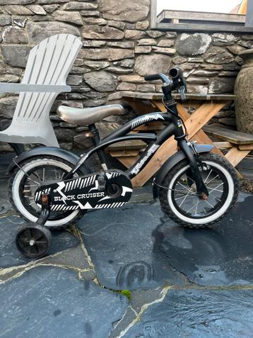 Gratis 12 inch Kinderfiets - Volare black cruiser - gebreken