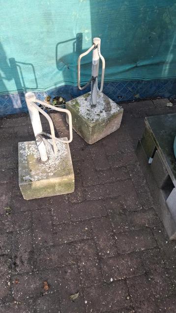 Fietsenrek met betonvoet 2x