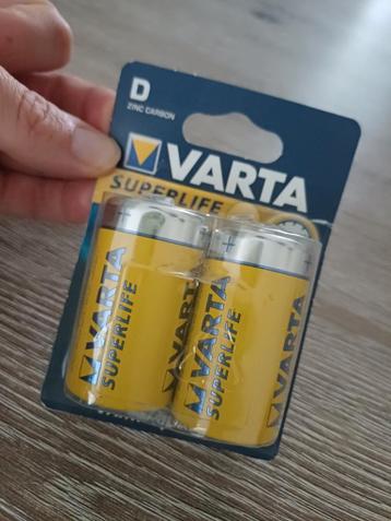 Varta Superlife batterijen type D
