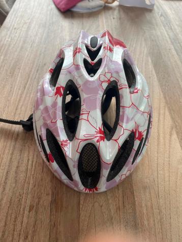 Fietshelm met bloemenprint