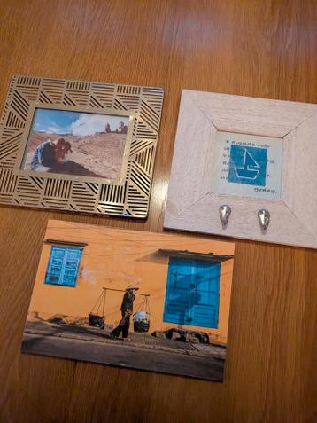 Fotolijstjes en foto op hout - Gratis af te halen