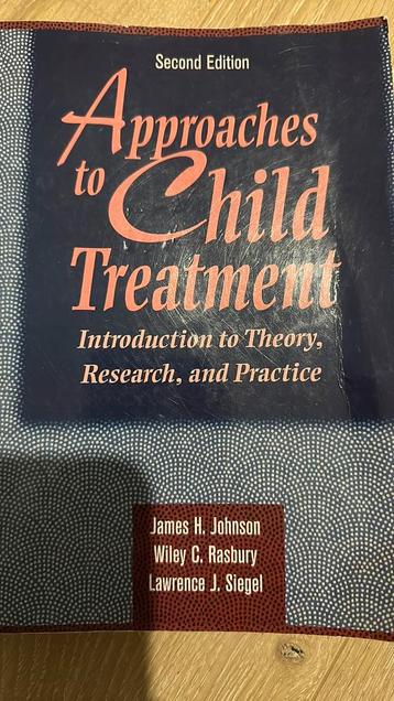 Approaches to child Treatment book