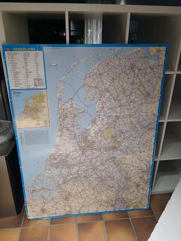 Grote landkaart van Nederland - 97,5 x 127 cm