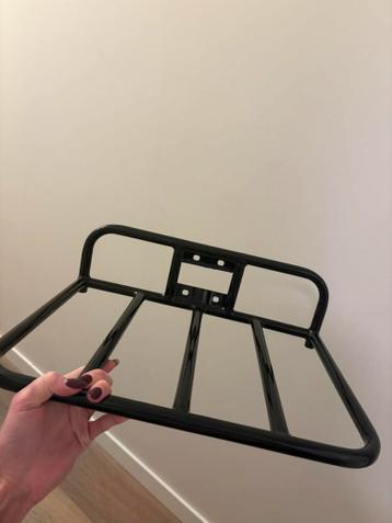 Fietsvoordrager zwart nieuw