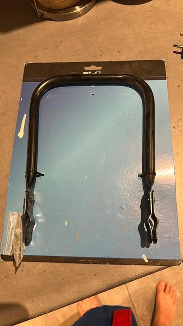 Kinder fietsbeugel voor op pakjesdrager