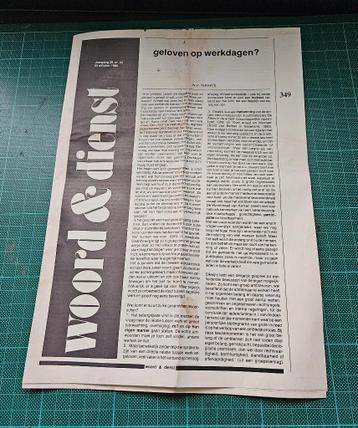 Krant Woord & Dienst uit 1980