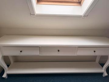 Landelijke witte side table