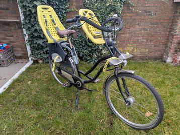 GRATIS ophalen - Sparta moederfiets met 2 Yepp zitjes