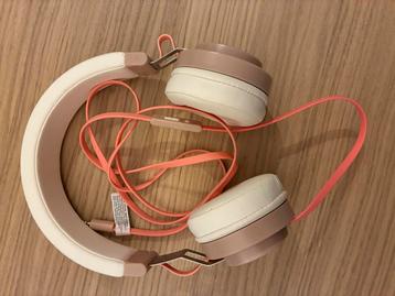 Roze/gebroken witte (kinder) Koptelefoon - Gebruikt