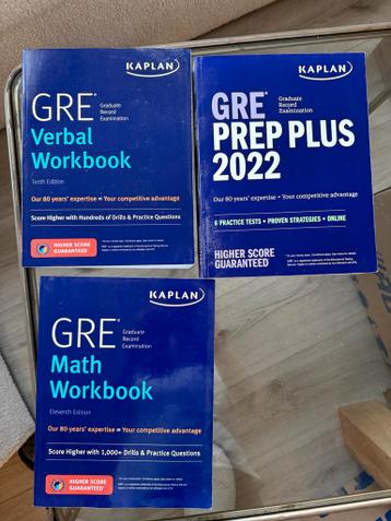 Kaplan  Prep - GRE Prep Plus + Workbooks