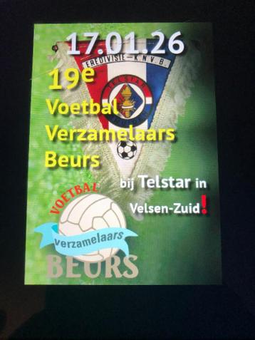 17 januari Voetbalverzamelaarsbeurs in het Telstarstadion