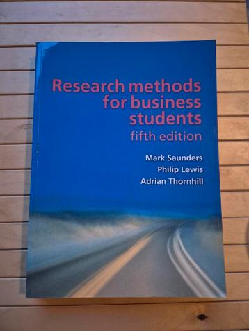 Studieboek Research Methods for Business Students