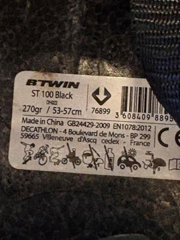 B'Twin ST 100 Fietshelm - Zwart