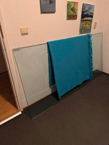 Glazen eettafel 180x90 met losse poten