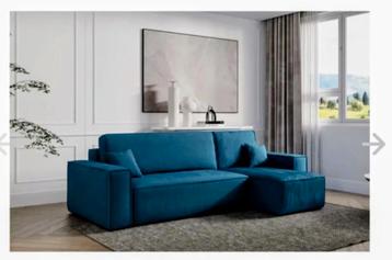 GRATIS: blauwe (slaap)bank