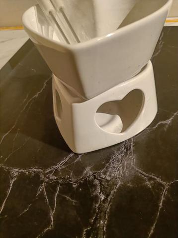 Chocolade fondue set - hartjes design - GRATIS!