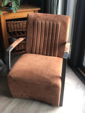 Cognacbruine feauteuil