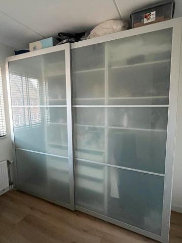 Glazen schuifdeuren IKEA Pax kast - 125x236 cm