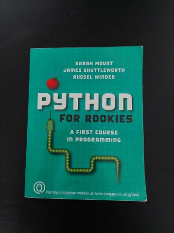 Te koop boek: python for rookies