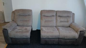 3 zits bank - loungebank 210 x 87 x 58 (2 delen)