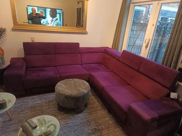 Gratis paarse hoekbank 3 delig