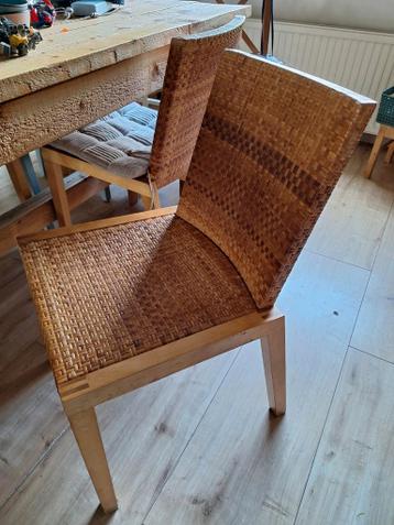 Ikea Rotan Eetkamerstoelen - 3 Stuks