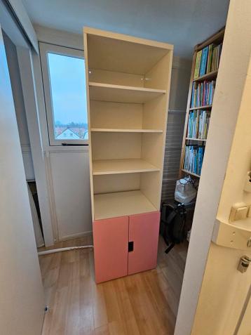 Hoge kast met deuren en planken - 60,5x49x193 cm