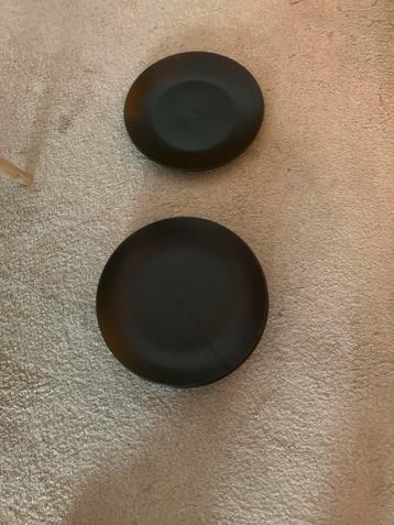 6 grote zwarte borden (plat)