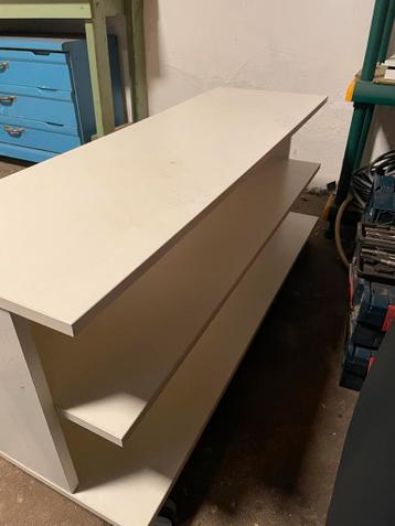 Witte schoenenkast met 3 planken