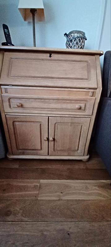 Licht Eiken Secretaire met Klep en Lades