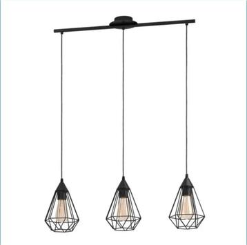 2x Hanglamp Eglo Tarbes - Industrieel Design