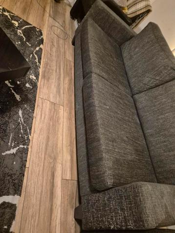 Comfortabele stoffen bank - gebruikt