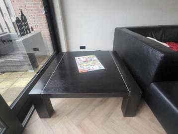 Salontafel zwart houtlook