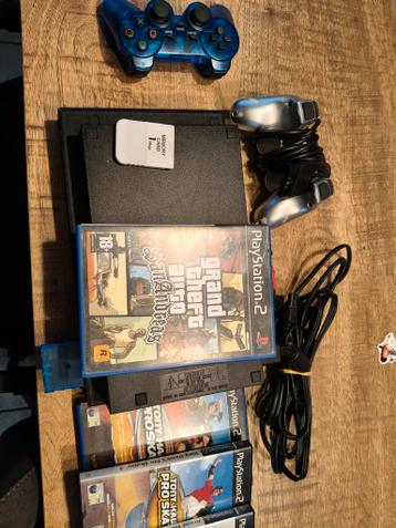 PlayStation 2 met games en controller