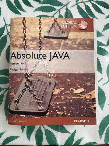 Absolute Java - Walter Savitch